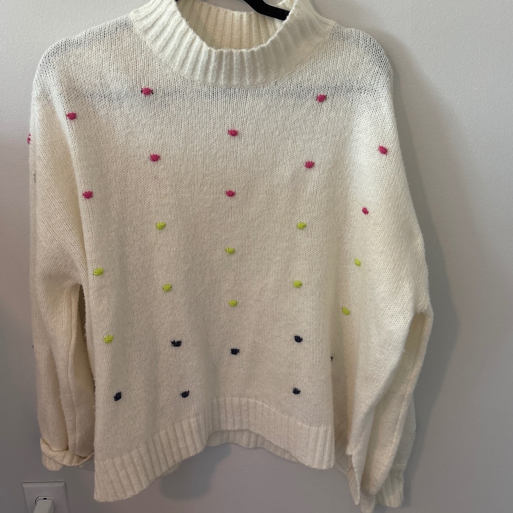 Mudpie small/medium dotted sweater